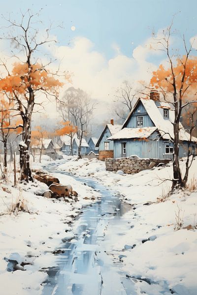 Winterblaue Gelassenheit von Evan's Art