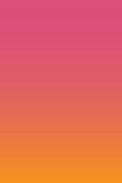 Abstract sunset or sunrise landscape in neon orange and pink by Dina Dankers