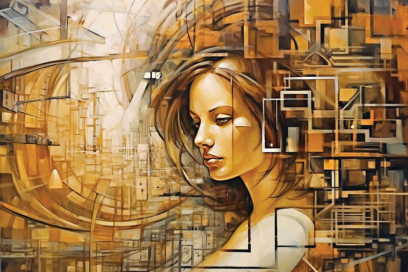 Portrait de style moderne. par Harry Stok