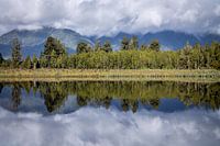 Reflexionen vom Lake Matheson (Neuseeland)