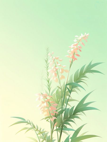 botanische Blumenpflanze von PixelPrestige