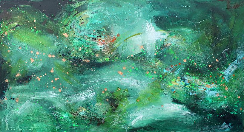 Green Abstract par l'Atelier Paint-Ing