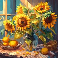 La vie quotidienne avec les tournesols