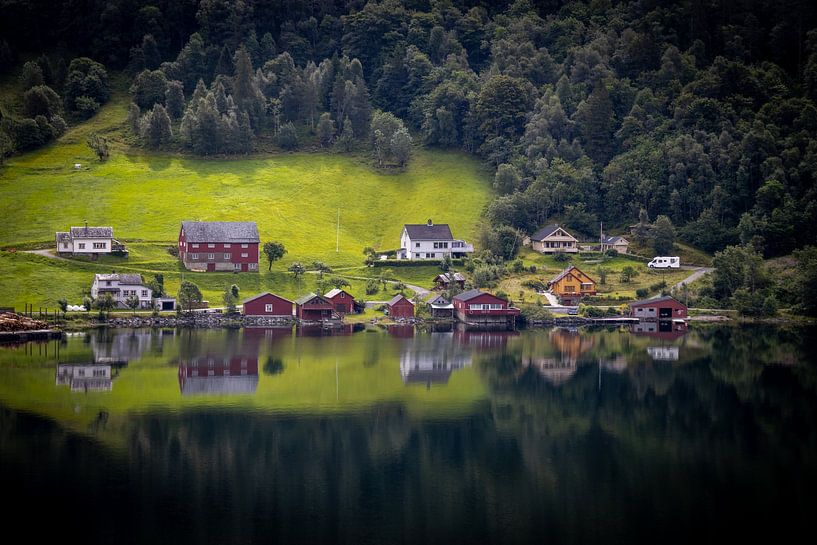 small norwegian village by Sebastian Stef