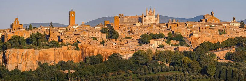 Panorama of Orvieto at sunset by Henk Meijer Photography