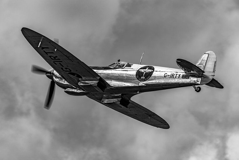 Bare metal Supermarine Spitfire Mk.IXc (G-IRTY). by Jaap van den Berg