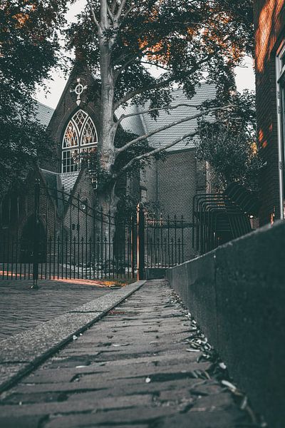 Village church street photography by van Veen Allround Photography