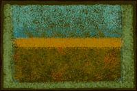 Abstract mit Grün und Ocker