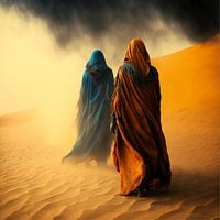 Women in a desert