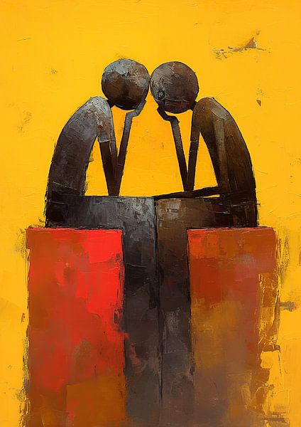 Dunkle Figuren von ARTEO Gemälde