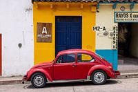 Coccinelle VW rouge de 2e génération au Mexique