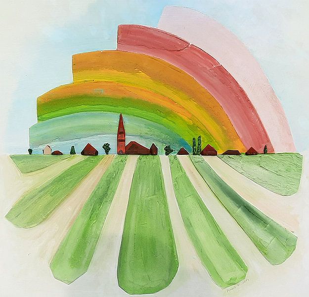 Landschaft Westfriesland Horizon Meadow von Andre Wilkens