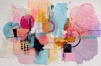 Peinture abstraite - Œuvre d'art sur toile moderne, colorée et expressive