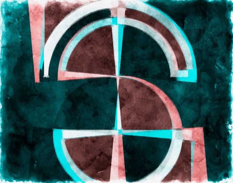 Skandinavischer Japandi Zen Grün von Mad Dog Art