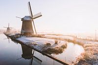 Winterse windmolens