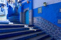 Mosaik in den Straßen von Chefchaouen