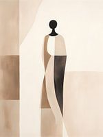 Japandi Stil - Silhouette einer Frau