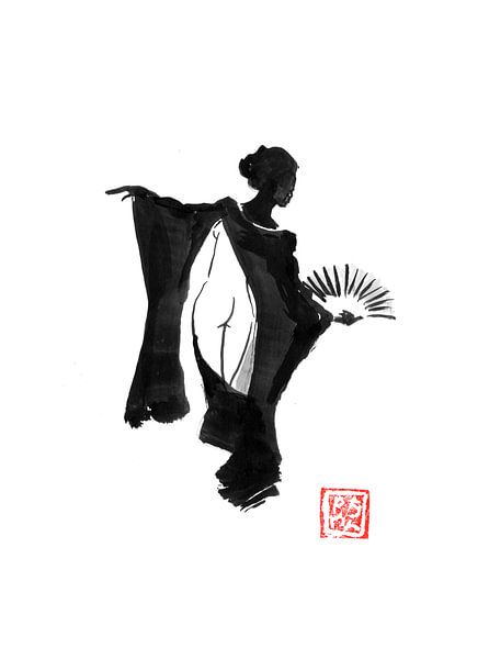dancing nude geisha par Péchane Sumie