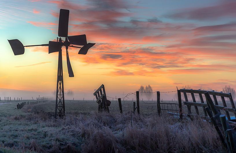 Lever de soleil Oudeland van Strijen par Berny Schop