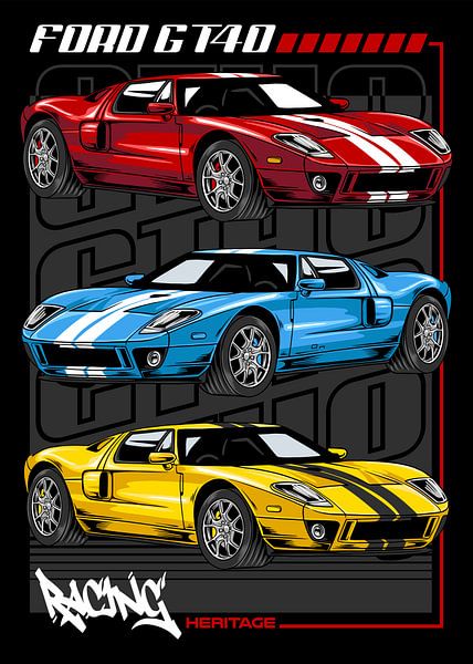 Ford GT40 Super Auto von Adam Khabibi