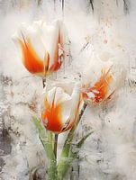 Tulips in abstract character