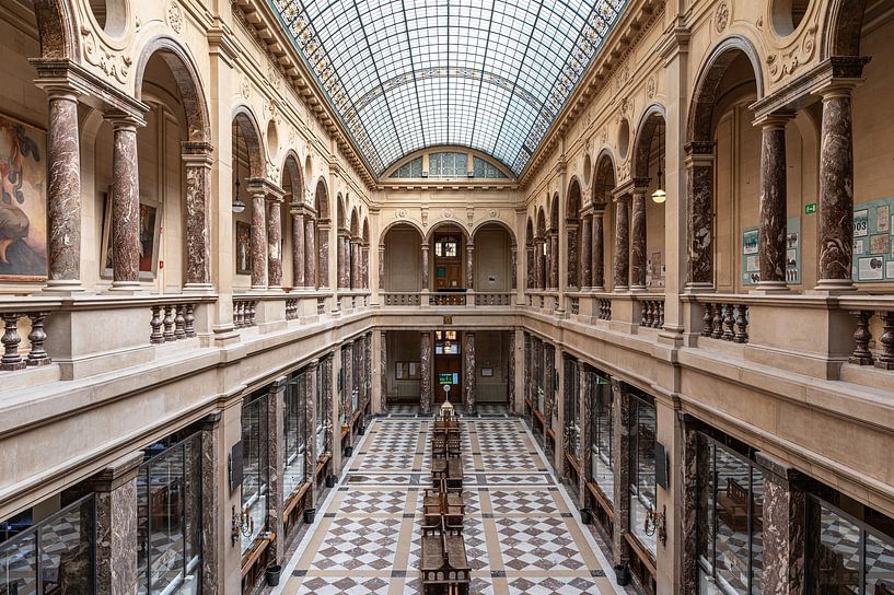 Fahrkartenschalter Halle Rathaus schaarbeek von Werner Lerooy