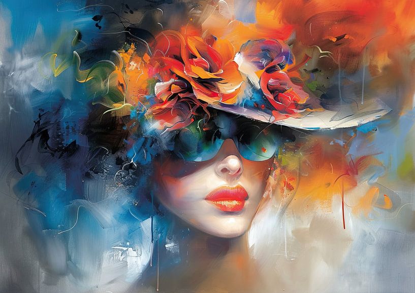 Floral Hues Unleashed by Abstract Painting