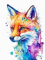 Fuchs-Aquarell