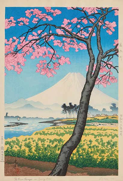 The River Banyu in Spring Time, Tsuchiya Kōitsu by Masterful Masters