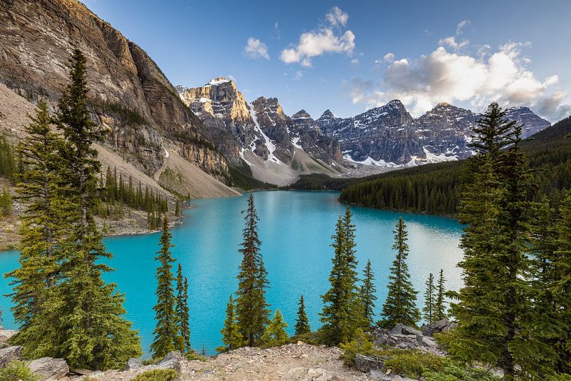 Lake Moraine in the Rocky Mountains by Roland Brack