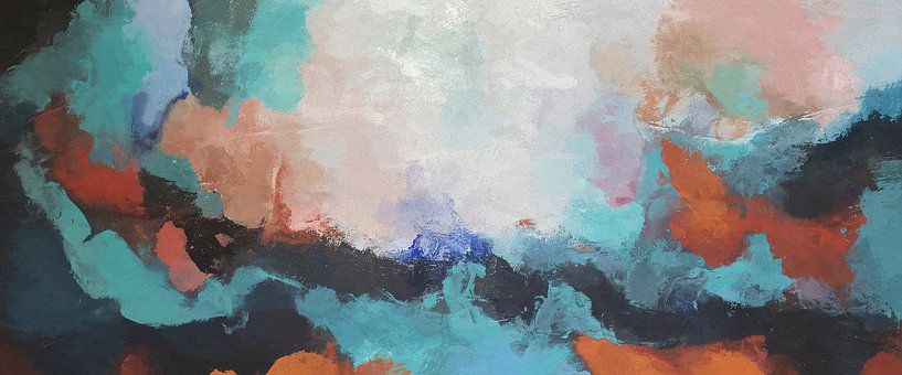 Burning sea by Angel Estevez