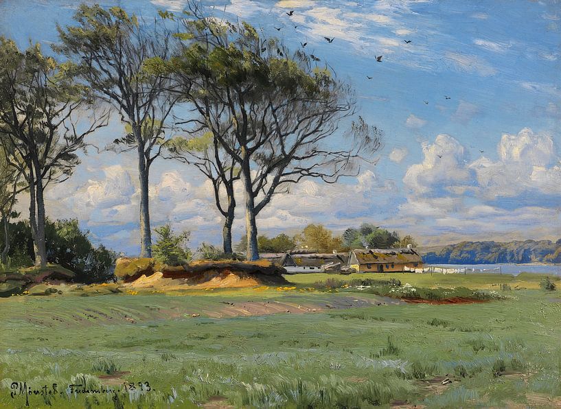 Frühlingslandschaft, Peder Mørk Mønsted von Meisterhafte Meister