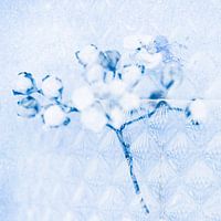 Frozen in glass - Arabic blue