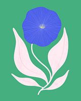 Abstrakte blaue Blume