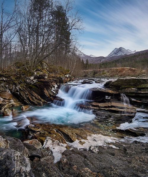 Wasserfall Gudbrandsjuvet, Valldal, Trollstigen. Norwegen von qtx