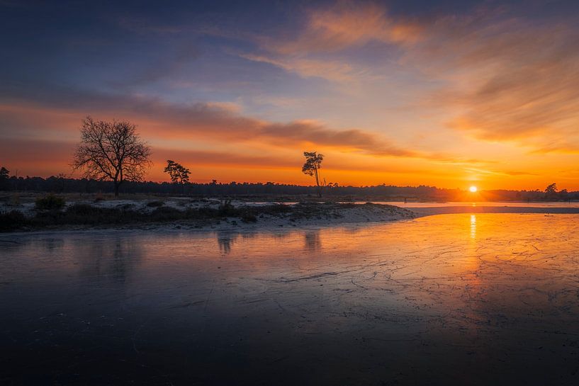 Zonsondergang Ijs Loonse en Drunense Duinen van Zwoele Plaatjes
