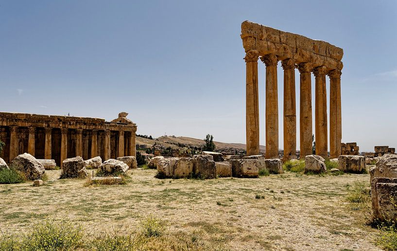 Temple de Jupiter, Baalbek, Liban par Imageditor
