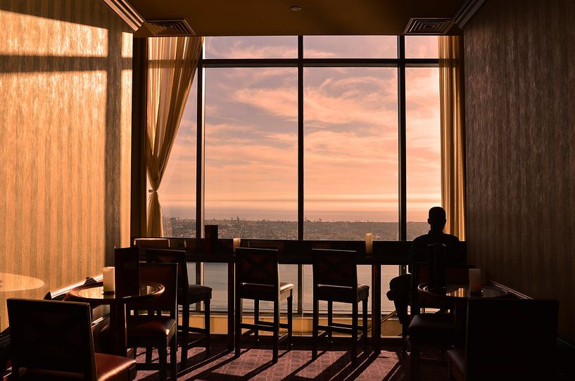 Sonnenuntergang über Coronado Island von Johannes van Veen