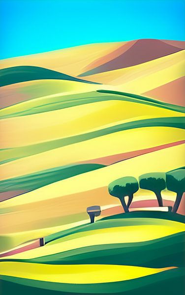 Tuscan hills by Niek Traas