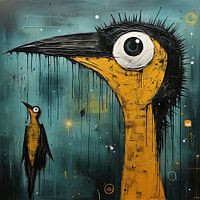 Verrückter Kuckuck - Acryl