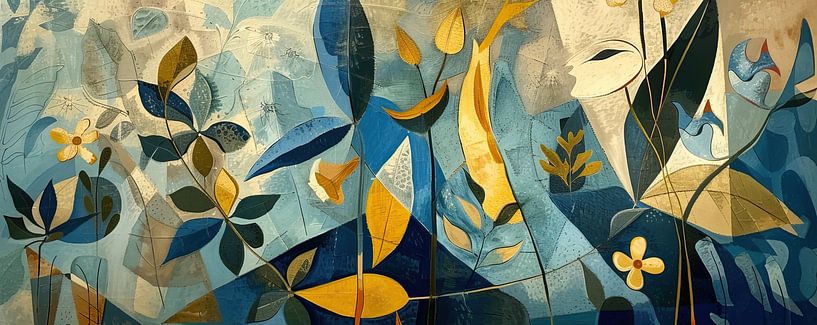 Peinture végétale - Géométrie de la nature par Caprices d'Art