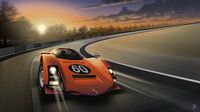 Porsche 906 N°60 orange