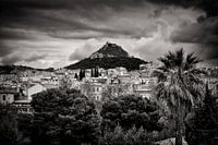 Photographie en Noir et Blanc : Athènes - Lycabette