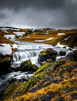 Wasserfall über Skogafoss