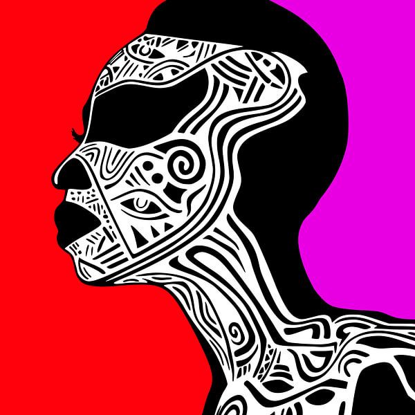 Afrikanische Stammeskunst von Harry Hadders Design