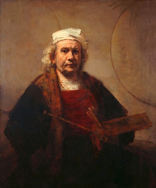 Autoportrait avec deux cercles, Rembrandt van Rijn par Rembrandt van Rijn
