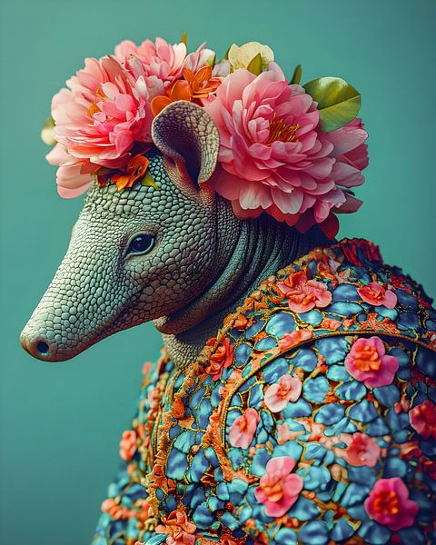 Buntes Tierporträt von But First Framing