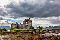 Eilean Donan in de Wolken