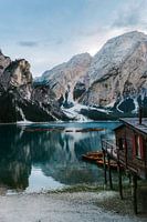 Lake Lago Di Braies or also called the Pragser Wildsee