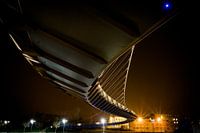Kortrijk Fahrradbrücke bei Nacht